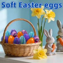 指尖玩具、软绵绵压力球、儿童及成人压力球、复活节彩蛋压力球、复活节彩蛋寻宝挤压球、复活节篮子填充物、派对礼品、手指球、生日派对礼物、礼品袋填充物、冰块果冻球、自闭症感官玩具、课堂奖励指尖玩具 - 彩色 - 查看 10