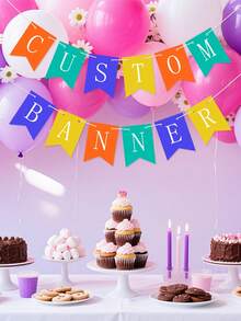 Biểu ngữ tùy chỉnh, Biểu ngữ cá nhân hóa, Thiết kế biểu ngữ của bạn, Biểu ngữ sinh nhật, Biểu ngữ tiệc tùng, Biểu ngữ đám cưới, Trang trí sinh nhật - Nhiều màu - Xem 44