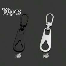 6/10pcs Detachable Metal Zipper Pulls, Universal Repair Tool For Bags/Backpacks/Clothes Zipper Pulls & Pendants - Multicolor - View 22
