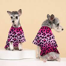 Vêtements pour chien en deux pièces imprimé léopard - Pour Teddy, Spitz nain, Corgi, Bichon, races petites/moyennes, doux et à la mode - BW-15 - Voir 11