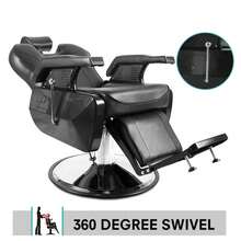 Black Barber Chair Salon Chair, Barber Chair, Comfortable Lounge Chair, Heavy Duty Reclining Hydraulic Professional For Salon/Barbershop/Hair Stylist - Black - View 1