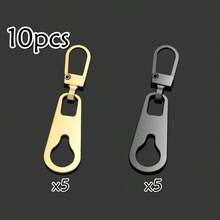6/10pcs Detachable Metal Zipper Pulls, Universal Repair Tool For Bags/Backpacks/Clothes Zipper Pulls & Pendants - Multicolor - View 20