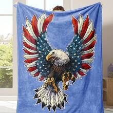 1PC 280gsm1pc American Deer Elk Camo Pattern Print Blanket, Cozy Fleece Throw Couch & Bed, Office Camping Travel Home Decor, Warm Comfort