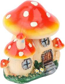 Fdit Planta de macetas en Miniatura Casa de muñecas de Hadas Resina Seta Casa Adorno de jardín Decoración - 1 - Ver 9