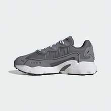 Adidas 春夏透气男女通用经典复古厚底运动鞋，系带时尚休闲运动鞋 IG3036 - 淺灰-深灰 - 查看 2