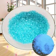 1000颗夜光树脂鹅卵石 - 发光花园石，适用于仙女花园、盆景和水族箱 - DIY微景观装饰，仙女花园配件