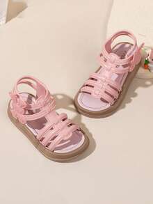 1双女童新款时尚韩版公主风学生鞋，可爱百搭，流行款式 - 粉色 - 查看 5