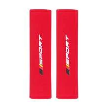 chaohongjia 2 Stück weiche und bequeme Auto Sicherheitsgurt Kissen, personalisierte und modische Sicherheitsgurt Kissen, vier Farben zur Auswahl, geeignet für den Autoeinsatz, frei kombinierbar