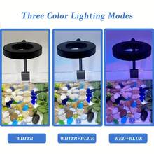 LED Clip-On Aquarium Light, 8W Waterproof USB Powered Fish Tank Light, 360° Flexible Adjustable Aquarium Light For Fish/Plants