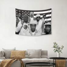 Rapper Tyler Tapestry The Creator Art Music Album Cover Poster Flag For Room Aesthetic Living Room Bedroom Party Decorations College Dorm Decor - Pink - View 4