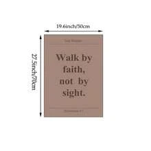 Tranh treo tường khổ 1/3 màu cà phê sữa, chủ đề Thiền định, kèm câu Kinh Thánh | Trang trí tôn giáo hiện đại, phù hợp cho phòng ngủ, phòng khách hoặc văn phòng, tranh Kinh Thánh tối giản, quà tặng cho phái nữ, không khung. - Nhiều màu - Xem 22