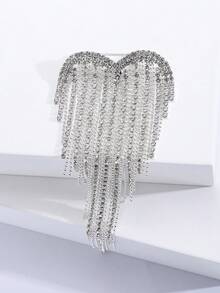 水钻吊坠项链心形胸针 - 创意爱情胸针，适合女士宴会服装配饰/朋友聚会徽章礼物 - 愛心掛鏈 - 查看 17