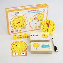 24-Hour Kids Clock Learning Set, Time Recognition Interactive Learning Toy, Suitable As Christmas, Birthday, Preschool Gift For Boys And Girls - Multicolor - View 8