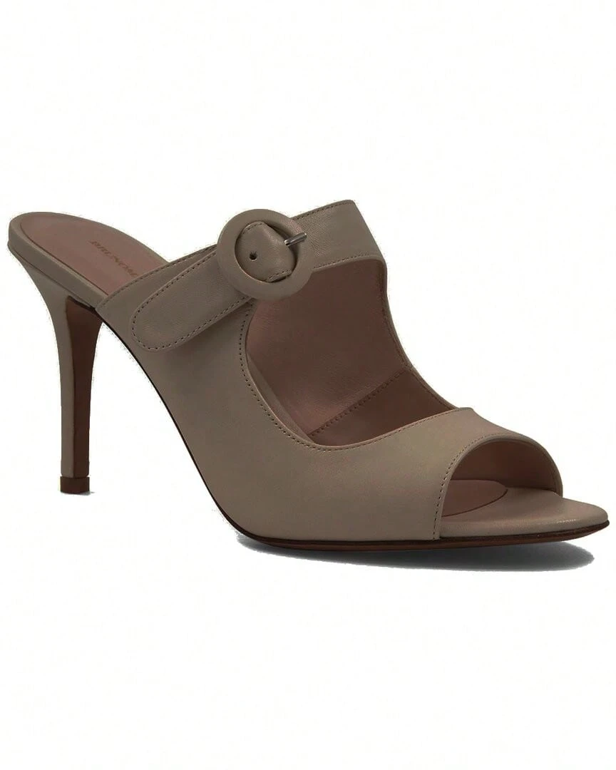 Bruno Magli Carina Leather Mule - Nâu - Xem 1