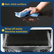 3/2/1 Pcs Oven Liners, Easy To Clean Oven/Stovetop Bottom Protective Mats, Non-Stick Heat Resistant Baking Mats For Home And Outdoor Camping Grilling, Durable Thickened Oven Liners, Stove Protectors, Grill Mats, Anti-Spill Pads, Oven And Microwave Mats, Kitchen Supplies, Easy Clean Oven Protectors, Salvamanteles, Valentine's Day, New Year's Eve, DIY Desserts, Kitchen - Multicolor - View 11