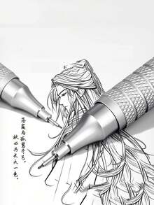 European And American 0.3 0.5 0.7 2.0mm Art Drawing Mechanical Pencil Low Center Of Gravity Retractable Nib Metal Mechanical Pencil - Black - View 10