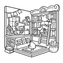 Cozy Coloring Book - 40 Pages, 205gsm Thick Opaque Paper | Imaginative Home Scenes (Foxes Baking Pies In A Cute Kitchen, Chicks And Cozy Decor) | Bold Outlines, Easy To Color, Ideal For Adult Relaxation And Family Leisure, Suitable For Stationery, School Supplies, Great Gift For Girls, Valentine's Day, New Year - Comfy Place - View 5