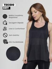 Women's 3-Piece Fitness Kit - Trilobal Ribbed Shorts + Trilobal Ribbed Top + Dry Tank Top - Xanh lá cây và đen - Xem 4