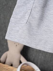 男童字母印花工装短裤 - 彩色 - 查看 6