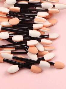 Bộ 50 bút chấm móng tay hai đầu màu đen, cọ vẽ móng gradient kèm đá và sticker, dụng cụ làm móng tại nhà dành cho nữ. - Nhiều màu - Xem 4