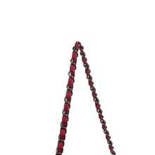 女士时尚酒红色单肩包 - 可转换成腋下包、斜挎包、手拿包，配有撞色链条肩带和双拉链，采用柔软奢华的PU材质，小巧却容量充足，可装下手机/钱包/化妆品，可调节链条肩带（适合腋下、斜挎、单肩背） - 酒紅色 - 查看 10