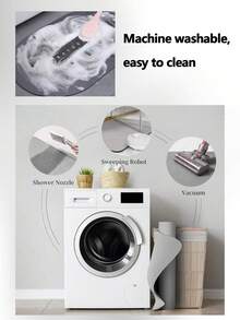 1/2pcs Soft Non-Slip Bathroom Mat, Absorbent Silicone Bathroom Rug, Quick Dry Bath Mat, Halloween Decor Carpet, Room Decor Rug, Autumn Decor Carpet