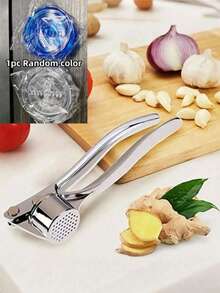 Random Color Multi-Function Garlic Press, Ginger Squeezer, Lemon Juicer, Kitchen Tool Kitchen Items Kitchen Accessories Kitchen Tools