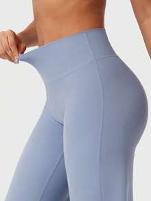 YEOREO Workout Leggings Womens No Front Seam Straight Leggings 31.5" High Waist Buttery Eddiy Gym Yoga Pants - 霧霾藍 - 查看 4