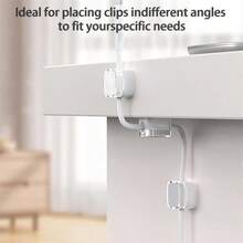 6pcs,Wire Storage Rack, Magnetic Desktop Cable Clamp Management, Hidden Mobile Phone Charging Cable Rack, Suitable For Nightstand, Kitchen Appliances, Office Supplies - 彩色 - 查看 10