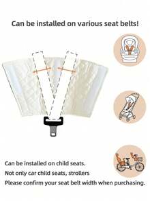 1 Piece Of Child Seat Belt Shoulder Pad, Car Child Seat Belt Positioning Buckle, Multi-Lock Fixation, Improved Buckle, Reinforced Button To Prevent Detachment, Child Seat Buckle, Baby Seat Belt Chest Buckle, Suitable For Boys And Girls, Mother And Baby Supplies.
