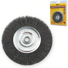 39050 3 - Inchx 1/2 - 3/8 - Inch Arbor, Carbon Steel Crimped Wire Wheel Brush - 0.012 - Inch Coarse, 1/Card - 3" rizado grueso - Ver 2
