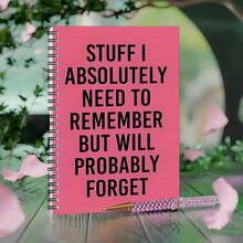 Forgetful Star Humorous Spiral Notebook, Suitable For Students/Office Workers To-Do List, Gift For Classmates/Colleagues, Daily Notes & Work Reminders