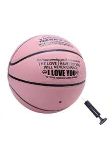 1个7号粉色篮球，适合女儿使用，室内/室外防滑耐用，可用于训练、比赛、运动，附赠迷你气泵 - 粉色 - 查看 11