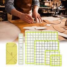 EstiloTendenciaRegla De Corte De Tela AcríLica Cuadrada, De 6 Piezas, Regla De Corte De Tela De AcríLico Transparente Y Regla De Planchado Para Acolchar, Coser (4,5 X 4,5, 6 X 6, 9.5 X 9.5, 12.5 X 12.5 PulgadasCalidad PremiumVersióN Mejorada - 1 - Ver 10