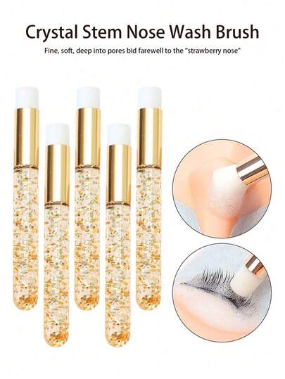 1/3 Adet Kirpik Burun Temizleme Fırçası, Kirpik Uzatma Köpüğü Temizleme Fırçaları, Kirpik Şampuan Fırçaları, Makyaj Aletleri