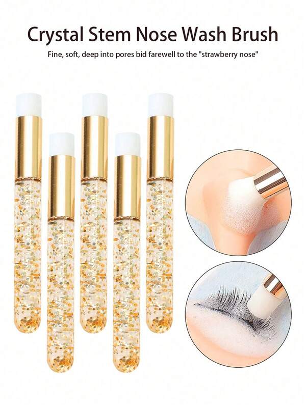 1/3PCS Lash Nose Cleansing Brush Eyelash Extension Foam Cleaning Brushes Lash Shampoo Brushes Makeup Tools