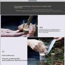 2 Rolls 460M Stretch Wrap Tape - Multipurpose Packaging Material, Suitable For Bottles, Jars, Eyelash & Eyebrow Tattoos, Gardening Grafting, Plant Repair - Durable, Easy To Use, No Battery Required, Bottle Sealing Tape, Grafting Tape, Plant Repair Tape, Multipurpose Tape, Easy To Use Tape, No Battery Needed - White - View 3