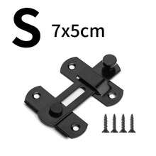 180度翻转式谷仓门锁，保护隐私 - 适用于宠物、浴室、户外、车库、窗户、推拉门、酒柜、花园、衣柜等场所的门锁和门闩