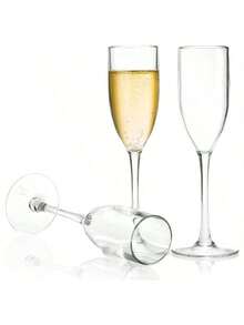 1件/套，3件/套 优雅香槟塔杯架套装，配透明玻璃杯，时尚香槟展示架，适用于派对、婚礼、新年、斋月或情人节