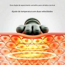 Massageador com Aquecimento Infravermelho, Massagem Realista de Mão Humana, Alças Hands-Free, Tipo-C – Alívio para Pescoço, Ombros, Costas e Pernas - D.K.L - Verde - Visão 2