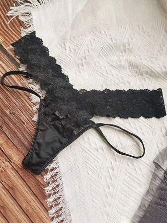1pc Sexy Lace Transparent Women's Underwear Low Rise Thong