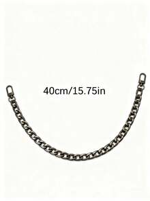 包包链条配件肩带手柄斜挎包金属替换链钥匙扣旅行配件 - 槍色 - 查看 2