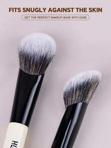 HUAQINVHAI Beige Box Set Of Dual-Ended Multi-Functional Blush Brush, Contour Brush, Highlighter Brush, Foundation Brush, Powder Brush, Portable Makeup Bag. - Beige - View 6