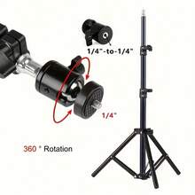 Alloy Metal Adjustable Projector Stand For HY300/YG300 Height Adjustable From 43.31/62.99/82.68 Inches, Tripod With Sturdy Plastic Connectors For Mounting Camera And Projector On The Floor Gift Party - Multicolor - View 5