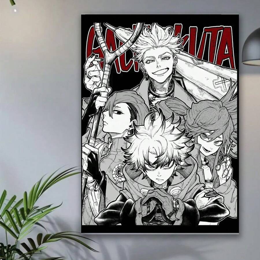 Framed Gachiakuta Anime Squad Satin Poster. Idear Gift For New Year, Thanksgiving And Christmas – Perfect Art For Home Decor, Living Room, Kitchen, Bathroom & Room Decor. - Framed(有框) - 查看 1