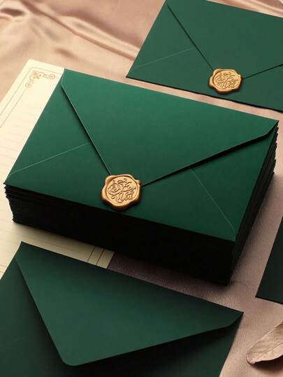 Set de plicuri și scrisori vintage groase premium, potrivite pentru invitații VIP, felicitări de nuntă de lux, felicitări de ziua de naștere, invitații de nuntă, carduri cadou VIP, invitații de nuntă de înaltă calitate, Ziua Îndrăgostiților, felicitări scrise de mână, plicuri și sigilii de ceară, invitații pentru întoarcerea la școală și petreceri, invitații și scrisori, accesorii pentru petreceri de ziua de naștere