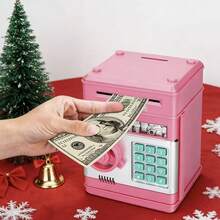 1 Oversized ATM With Password For People Cartoon Savings, Cash And Coins Coin Bank, Best Birthday Gifts Christmas Gifts - 彩色 - 查看 17