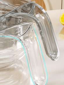 1个带把手的多功能洗米篮，可用作洗菜盆、水果盘、厨房沥水篮、厨房洗米滤网、家用厨房沥水篮 - 彩色 - 查看 8