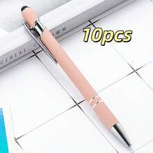 Stylos bille en aluminium personnalisés de couleur neutre Morandi, cadeau de vacances personnalisé, convient pour les fournitures scolaires de retour à l'école pendant l'année scolaire, et stylos personnalisés pour les cadeaux d'enseignants et les prix d'entreprise pour la Fête des enseignants - Multicolore - Voir 16