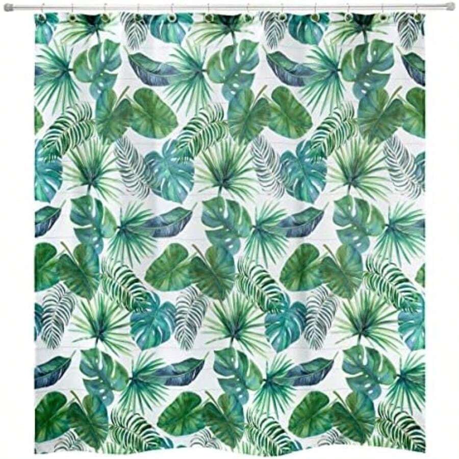 Avanti Linens - Toalla de Punta de los Dedos, Toalla de algodón Suave y Absorbente (Viva Palm Collection)(182.9An x 182.9Al cm (1 Paneles) Verde) - Multicolor - Ver 1